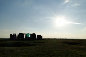Stonehenge am späten Nachmittag. 