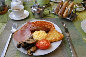 Über das tolle Frühstück in den B&Bs brauchen wir euch nichts mehr erzählen. Dieses bekamen wir bei Chuckles Guesthouse in Derby. 